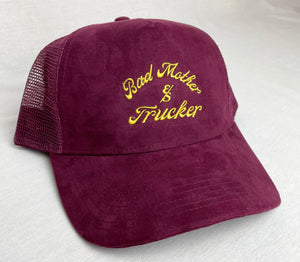 Bad Mother Trucker Suede Hat