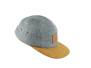 No. 313 Speckled Grey Wool 5 Panel With Flecks